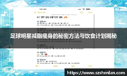 足球明星减脂瘦身的秘密方法与饮食计划揭秘